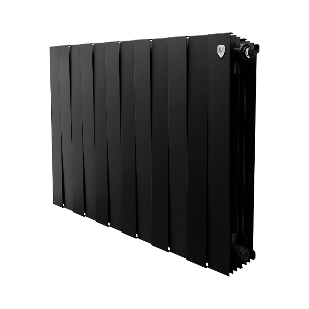 Секционный биметаллический радиатор Royal Thermo PianoForte 500, Noir Sable, количество секций 12