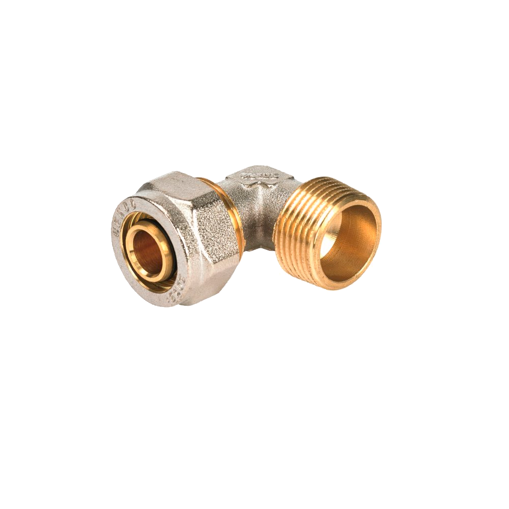 Угольник 90° обжим НР, 16x1/2", HENCO