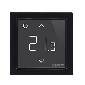 Терморегулятор DEVIreg™ Smart интеллектуальный с Wi-Fi, черный, 16А